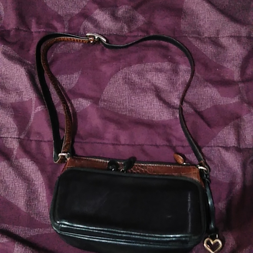Small Brighton faux leather faux crocodile purse - Picture 2 of 13